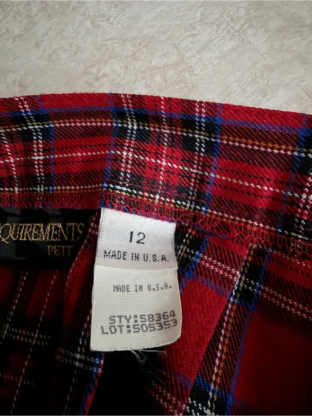 American Vintage classic plaid